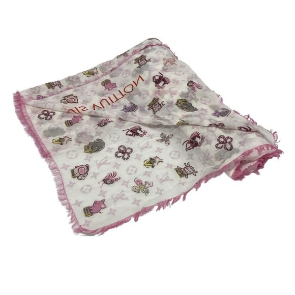 LOUIS VUITTON ethol superstition M71809 Blanc Others - MR0198 Scarf - Picture 2 of 6